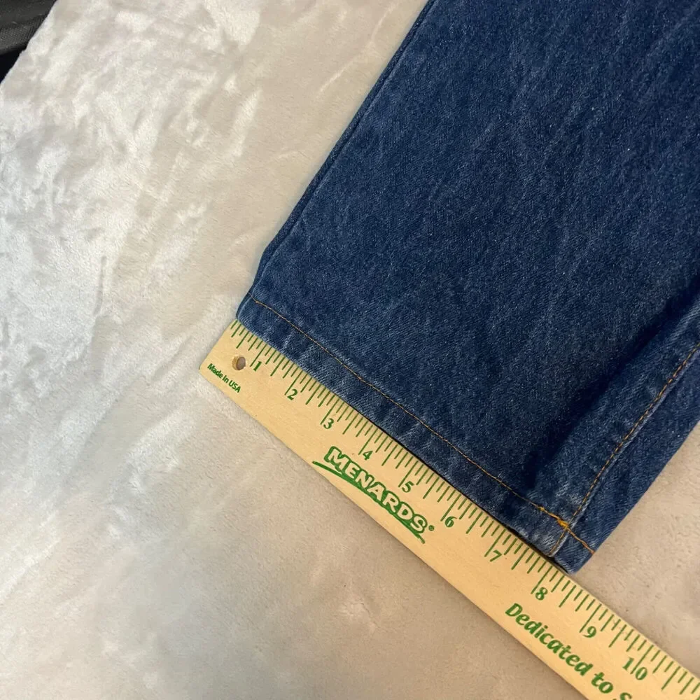 VTG Levis Jeans Mens 42x32 Dark Wash 20505 0217 USA Talon Zipper 80s‎ Orange Tab